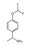 (AR)-4-(二氟甲氧基)-A-甲基苯甲胺结构式