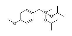 Benzene, 1-methoxy-4-[[methylbis(1-methylethoxy)silyl]methyl] Structure