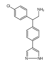 2-(4-chloro-phenyl)-2-[4-(1H-pyrazol-4-yl)-phenyl]-ethylamine Structure