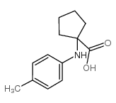 1-[(4-甲基苯基)氨基]环丙烷羧酸结构式
