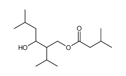 isovaleric acid-(3-hydroxy-2-isopropyl-5-methyl-hexyl ester)结构式