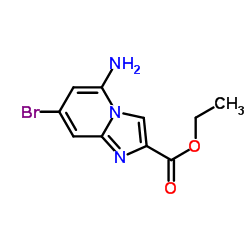 Ethyl 5-amino-7-bromoimidazo[1,2-a]pyridine-2-carboxylate Structure