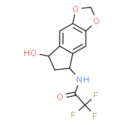 2,2,2-TRIFLUORO-N-(7-HYDROXY-6,7-DIHYDRO-5H-INDENO[5,6-D][1,3]DIOXOL-5-YL)-ACETAMIDE结构式