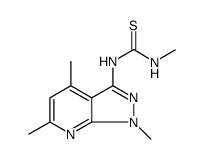 Thiourea, N-methyl-N'-(1,4,6-trimethyl-1H-pyrazolo[3,4-b]pyridin-3-yl) Structure