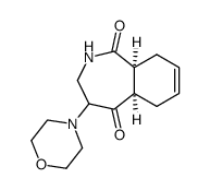 5-(morpholin-4-yl)-3-azabicyclo<5.4.0>undec-9-ene-2,6-dione结构式