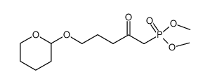 [2-Oxo-5-(tetrahydro-pyran-2-yloxy)-pentyl]-phosphonic acid dimethyl ester Structure