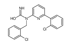 1-[(2-chlorophenyl)methyl]-1-[6-(2-chlorophenyl)pyridin-2-yl]urea Structure