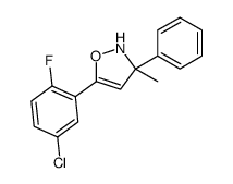 5-(5-chloro-2-fluorophenyl)-3-methyl-3-phenyl-2H-1,2-oxazole结构式