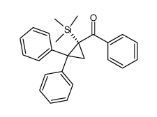 (+)-(R)-1-benzoyl-2,2-diphenyl-1-(trimethylsilyl)cyclopropane结构式