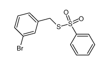 benzenethiosulfonic acid S-(3-bromobenzyl) ester结构式