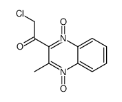 2-chloro-1-(3-methyl-4-oxido-1-oxoquinoxalin-1-ium-2-yl)ethanone Structure