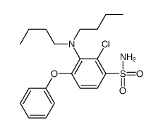 2-chloro-3-(dibutylamino)-4-phenoxybenzenesulfonamide结构式