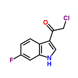 2-Chloro-1-(6-Fluoro-1H-Indol-3-Yl)Ethan-1-One structure