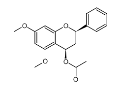 4β-acetoxy-5,7-dimethoxyflavan结构式