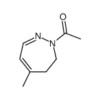 1-(5-methyl-3,4-dihydrodiazepin-2-yl)ethanone结构式