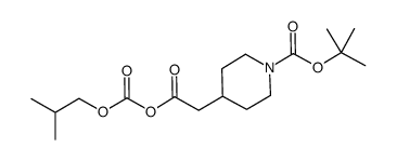 2-(1-(tert-butoxycarbonyl)piperidin-4-yl)acetic (isobutyl carbonic) anhydride结构式