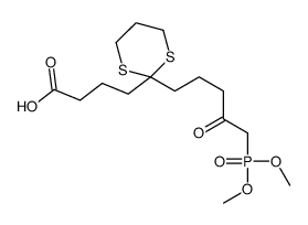 4-[2-(5-dimethoxyphosphoryl-4-oxopentyl)-1,3-dithian-2-yl]butanoic acid结构式