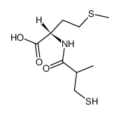 (S)-2-(3-Mercapto-2-methyl-propionylamino)-4-methylsulfanyl-butyric acid结构式