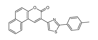 2-[2-(4-methylphenyl)-1,3-thiazol-4-yl]benzo[f]chromen-3-one Structure