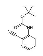 tert-butyl N-(2-cyanopyridin-3-yl)carbamate Structure