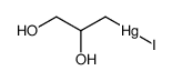 2,3-dihydroxy-propylmercury (1+), iodide Structure