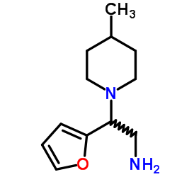 2-FURAN-2-YL-2-(4-METHYL-PIPERIDIN-1-YL)-ETHYLAMINE Structure