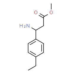 Methyl 3-amino-3-(4-ethylphenyl)propanoate Structure
