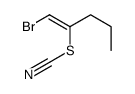 1-bromopent-1-en-2-yl thiocyanate Structure