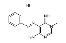 4-amino-1,6-dihydro-6-imino-1-methyl-5-phenylazopyrimidine hydriodide结构式