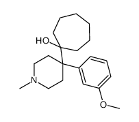 1-[4-(3-methoxyphenyl)-1-methylpiperidin-4-yl]cycloheptan-1-ol结构式