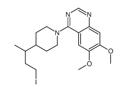 4-[4-(4-iodobutan-2-yl)piperidin-1-yl]-6,7-dimethoxyquinazoline Structure