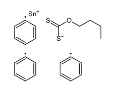 O-butyl triphenylstannylsulfanylmethanethioate结构式