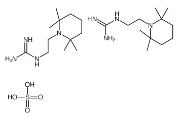 2-[2-(2,2,6,6-tetramethylpiperidin-1-ium-1-yl)ethyl]guanidine,sulfate Structure