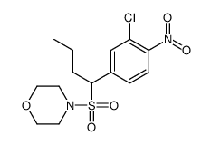 4-[1-(3-chloro-4-nitrophenyl)butylsulfonyl]morpholine Structure