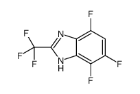 4,6,7-trifluoro-2-(trifluoromethyl)-1H-benzimidazole结构式