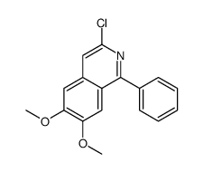 3-chloro-6,7-dimethoxy-1-phenylisoquinoline Structure