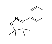 4,4,5,5-tetramethyl-3-phenyl-1,2-thiazole结构式