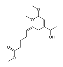 methyl (5Z,8E)-8-(1-hydroxyethyl)-10,10-dimethoxydeca-5,8-dienoate Structure