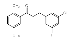 3-(3-CHLORO-5-FLUOROPHENYL)-2',5'-DIMETHYLPROPIOPHENONE结构式