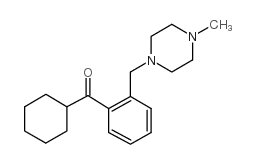 CYCLOHEXYL 2-(4-METHYLPIPERAZINOMETHYL)PHENYL KETONE结构式