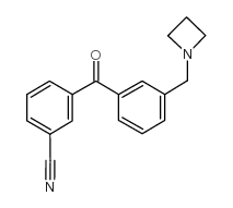 3-AZETIDINOMETHYL-3'-CYANOBENZOPHENONE结构式