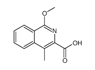 1-methoxy-4-methylisoquinoline-3-carboxylic acid结构式