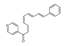 9-phenyl-1-pyridin-4-ylnona-2,4,6,8-tetraen-1-one Structure