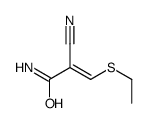 2-cyano-3-ethylsulfanylprop-2-enamide结构式
