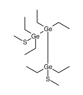 Trigermane, 1,1,2,2,3,3-hexaethyl-1,3-bis(methylthio) Structure