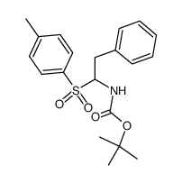 [1-(4-methylbenzenesulfonyl)-2-phenylethyl]carbamic acid tert-butyl ester Structure