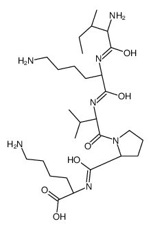 (2S)-6-amino-2-[[(2S)-1-[(2S)-2-[[(2S)-6-amino-2-[[(2S,3S)-2-amino-3-methylpentanoyl]amino]hexanoyl]amino]-3-methylbutanoyl]pyrrolidine-2-carbonyl]amino]hexanoic acid结构式