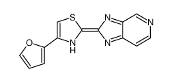 4-(furan-2-yl)-2-imidazo[4,5-c]pyridin-2-ylidene-3H-1,3-thiazole结构式