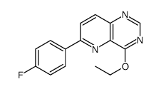 4-ethoxy-6-(4-fluorophenyl)pyrido[3,2-d]pyrimidine结构式
