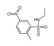 N-ethyl-2-methyl-5-nitrobenzenesulfonamide structure